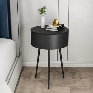Простой дизайн, Современная черно-белая круглая коробка, детский прикроватный столик для спальни