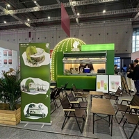 Boutique mobile modulaire en acier étanche, écologique, résistante au feu et à la corrosion, idéale pour les bars à café, lait, thé et bière