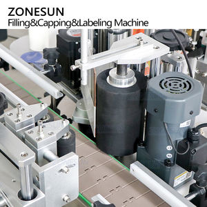 ZONESUN ZS-FAL180D6 U forma configurazione Desktop 4 teste pompa magnetica riempimento liquido tappatrice ed etichettatrice - Product Image 5