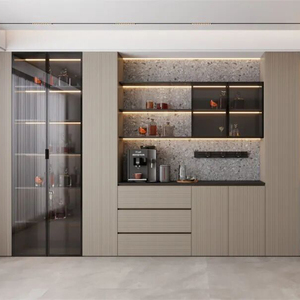 Système d'armoires de luxe Melinco Villa avec murs et portes de hauteur totale assortis à la couleur, finition résidentielle haut de gamme - Product Image 4