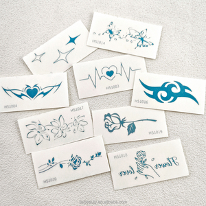 Wholesale Semi Permanent Herbal Juice <strong>Jagua</strong> Tattoo Stickers 2 Weeks Lasting Waterproof Adults Realistic Body Art Temporary Ink - Product Image 4