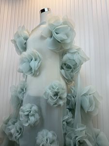 3Dローズ花柄チュールウェディングレース生地ファンシーメッシュ3D花柄ローザレース生地 - Product Image 3