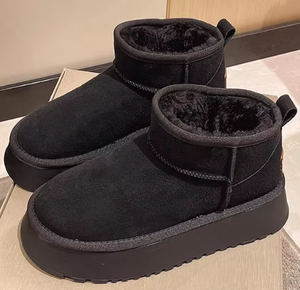 Commercio all'ingrosso della fabbrica scarpe di design di moda invernale di alta qualità marca carina soffice caviglia nuovi stili stivali da neve per le donne - Product Image 3