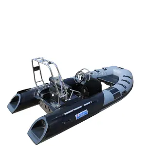 Konsol pusat mewah 13 kaki 3.9m kualitas tinggi berlayar Yacht PVC Fiberglass Hull Outboard Hypalon tiup populer olahraga Rib390