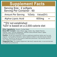 Gélules d'acide alpha-lipoïque (ALA) 600 mg OEM – Complément pour le soutien des nerfs, de l'énergie, du métabolisme et la détoxification hépatique