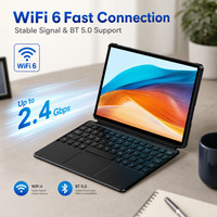 Tablet 2-in-1 dengan Keyboard Portabel Intel Core I3-6500Y 8GB+256GB Windows 11 Layar IPS Wi-Fi 6 Desain Tipis