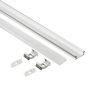 Profilés en alliage d'aluminium en forme de <span class=keywords><strong>U</strong></span> de haute qualité 17*7mm, profilé d'extrusion 6063, canal de boîtier avec couvercle diffuseur pour <span class=keywords><strong>barre</strong></span> lumineuse LED - Product Image 2