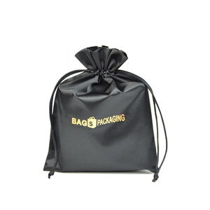 Personnalisé noir rose violet doré sérigraphie feuille chaude personnalisé imprimé <span class=keywords><strong>sac</strong></span> <span class=keywords><strong>de</strong></span> satin - Product Image 5