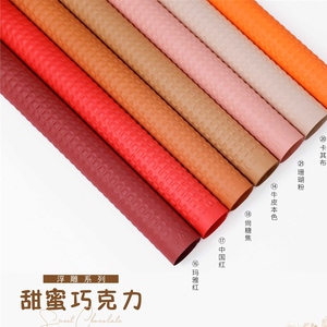 Không thấm nước 3D ống đồng hoa bao bì màu rắn cứu trợ sô cô la bó Hoa Quà Tặng bọc PVC tráng không tráng bột gỗ nguyên liệu - Product Image 1