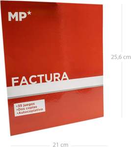 Factures CABLEPELADO Talonary |   Carnet de factures |   1 exemplaire original |   Auto-copie |   Matrice de découpe Encolades |   Papier |   Taille 25cm - Product Image 4