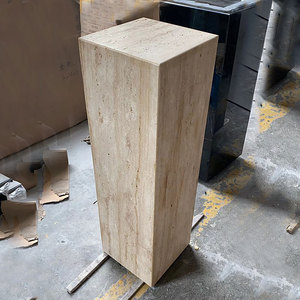 Colonna Decorativa Personalizzabile di Alta Gamma per Hotel e Ville, <span class=keywords><strong>Base</strong></span> in Marmo Naturale Opaco, Grande Lastra Lucidata, Decorazione Artigianale - Product Image 3