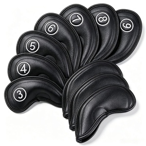 Fundas Magnéticas Profesionales de Diseño Vintage Personalizado para <span class=keywords><strong>Palos</strong></span> de Golf, Juego de Fundas de Cuero PU con Bordado y Logotipo - Product Image 3