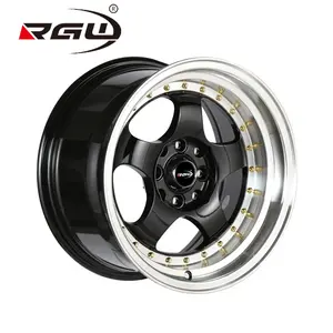 5328 Llantas 15x8 5 raggi Beadlock 15x7 Mags 15x9 piatto profondo 4 8 fori Sport 4x100 114.3 cerchi in lega per auto rapida 15 pollici