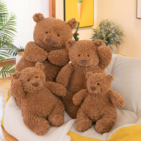 Peluches ours en peluche dodues, fabrication de jouets en peluche personnalisés, coton PP, jouets en peluche de 8 pouces, jouets en peluche de Noël pour machine à griffes