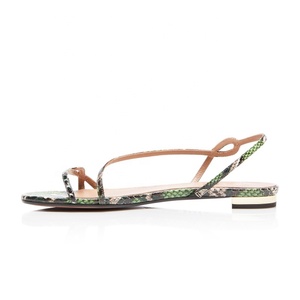 2020 Tailingjia Stylish Elegant <strong>Flat</strong> <strong>Green</strong> for Women Fashion Party Casual <strong>Shoes</strong> Open Toe Large Size - Product Image 1
