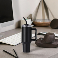 Offre Spéciale – Gobelet de Voyage Minimaliste Écologique en Acier Inoxydable 304 Isolé de 40 oz, Bouteille Isotherme à Double Paroi, Tasse à Café avec Couvercle Coulissant