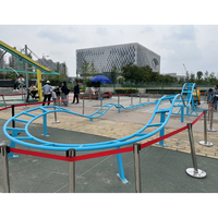 Pas de montagnes russes de puissance enfants parc d'attractions manèges manèges intérieurs jeux installation facile équipement de parc
