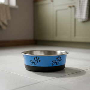 Blue Bonded Fusion <b>Bowl</b> Stainless Steel Customer Logo Stainless Steel <b>Dog</b> Pet Feeder <b>Bowl</b> Silver Cats <b>Water</b> <b>Bowls</b> - Product Image 4