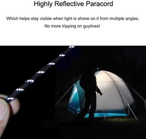 Dây dù phản quang ROSUN 100 feet loại III, 9 sợi, chịu lực 550lb, lõi 100% nylon, dây dù sinh tồn, dây dù 550lb - Product Image 6