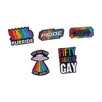 Broche en émail LGBT Arc-en-ciel Fierté Gay, motif dessin animé, en zinc, pour la remise des diplômes, badge de revers, bijoux, cadeaux pour amis, style moderne et antique