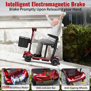 Scooter électrique pliable Easwe M10 pour adultes et seniors, batterie double 10.4Ah 13Ah, autonomie <span class=keywords><strong>de</strong></span> <span class=keywords><strong>28</strong></span> miles, tout-terrain - Product Image 4