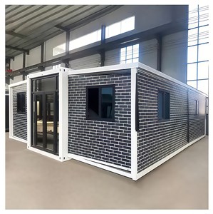 Casa Contenedor Modular Prefabricada de 2 Dormitorios, 20 pies x 40 pies, Plegable y Expandible, con Baño, Cocina e Inodoro - Product Image 1