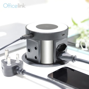 Solution électrique pour table de conférence, avec prise d'afrique du sud et chargeur USB sans fil - Product Image 2