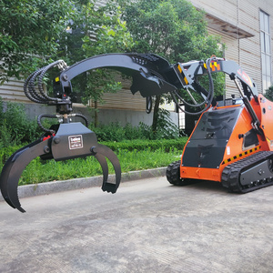 Kompakt lader Rotierender Holz greifer Wurzelharken-Greifer aufsatz für die Landschafts gestaltung - Product Image 3