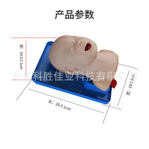 Modèle de simulation d'intubation trachéale pour nourrissons Jike, modèle pédagogique - Product Image 2