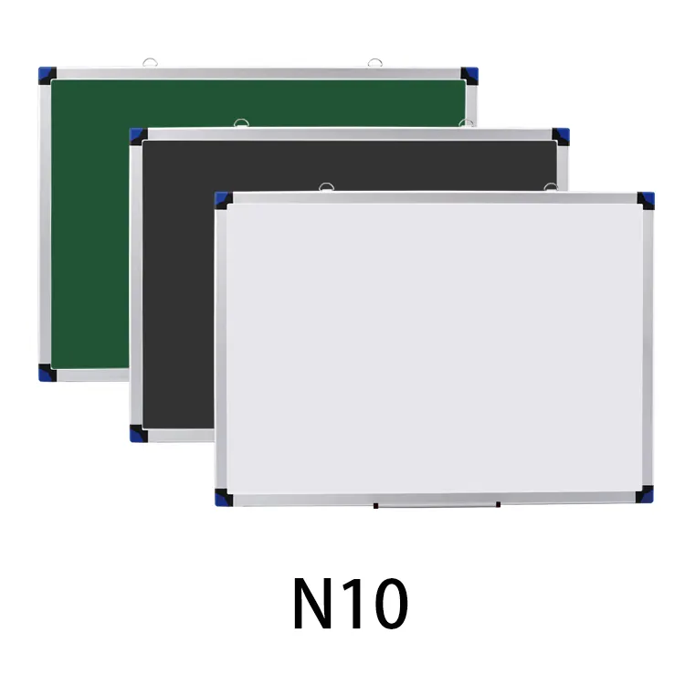 N10 אלומיניום מסגרת כתיבה לוח לתלות יבש מחק לבן ירוק לוח