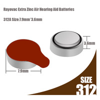 Écouteurs de haute qualité bouton de manganèse alcaline A132 Cell PR41 batterie d'aide auditive