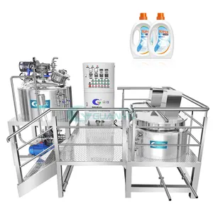 500 liter vakum elektromagenizer emulsifikasi Mixer vakum elektromagenizer Emulsifier Mixer mesin manufaktur krim rambut