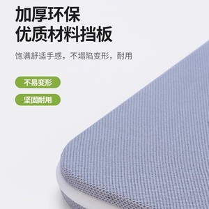 Cloison de bureau en tissu maillé, écran incurvé, design moderne, durable pour usage professionnel, gris foncé, gris clair, bleu roi - Product Image 3