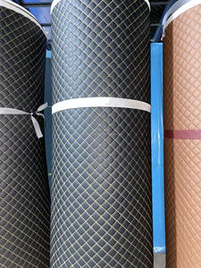 Tissu en cuir synthétique PU PVC matelassé brodé pour sièges <span class=keywords><strong>de</strong></span> <span class=keywords><strong>voiture</strong></span>, pour canapé, pour meubles - Product Image 3