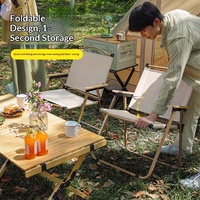 ZJFIT Outdoor Klappstuhl aus Kohlenstoffstahl mit Quadratrohr, Kermit-Stuhl für Camping, Strand, Freizeit, Großhandel