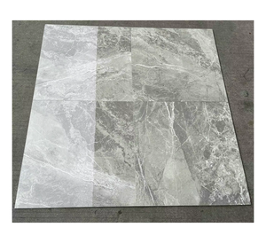 Carreaux de sol et de mur en porcelaine brillante blanc Carrara 60x60cm Bon marché Liquidation Stock pour la conception d'immeubles de bureaux et de salles - Product Image 3