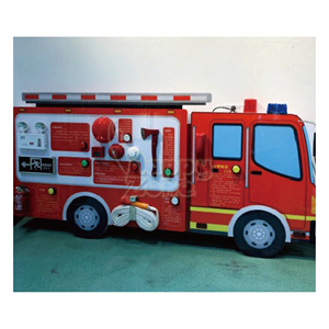 <span class=keywords><strong>Camion</strong></span> de pompiers en bois pour enfants, véhicule éducatif sur le thème du feu, personnalisé par une usine chinoise, tendance pour les enfants de maternelle - Product Image 3
