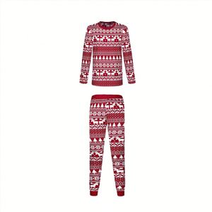 Nouvelle tendance : Ensemble de vêtements pour femmes, maman, papa, bébé fille, bébé garçon, Nouvel An, mère et fille, pyjamas de Noël assortis en coton pour la famille - Product Image 3