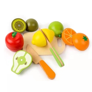 Accessoires de jeu d'imitation de <span class=keywords><strong>cuisine</strong></span> personnalisés en gros Jouets de <span class=keywords><strong>simulation</strong></span> Ensemble de fruits en bois - Product Image 6