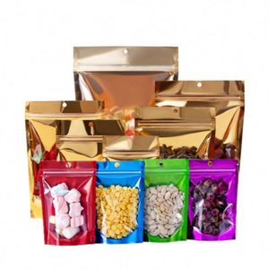 Logo personnalisé Fenêtre transparente Holographique pour l'emballage de petits sacs refermables 12X20cm Pack promotionnel - Product Image 1