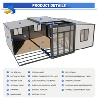 Casa Contenedor Modular Prefabricada y Expandible, Oficina, Apartamento, Centro Comercial, Hotel, Villa, Sala de Estar, Escuela, Construcción Moderna con Panel Sándwich