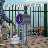 Ventilateur USB portable pliable commercial en gros avec batterie rechargeable pour voiture et usage extérieur