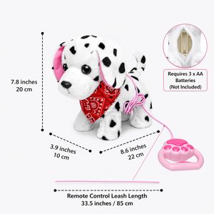 Juguete Interactivo de Peluche de Dálmata, Perro Caminante a Pilas, Cachorro que Ladra, Mueve la Cola y Camina, Animal de Peluche Suave para Niños Mayores de 3 Años - Product Image 3