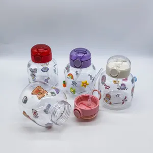 Commercio all'ingrosso Eco Friendly Bpa gratis per bambini carini bottiglia d'acqua di plastica Tritan bottiglia d'acqua