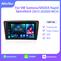 MeiHua 9 pouces Android autoradio GPS pour Bluetooth tableau de bord Placement prix usine 1 an pour VW Santana SKODA Rapid Spaceback