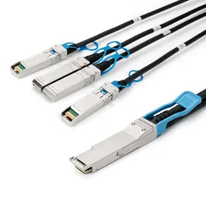 100GQSFP28から4xSFP28DACケーブル30AWGパッシブダイレクトアタッチ銅ケーブル1mQSFP28ケーブル