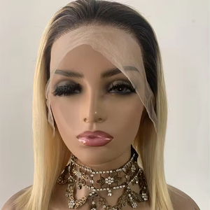 DX018 Perruques bob en cheveux humains couleur blond clair, vente en gros, bob <span class=keywords><strong>sexy</strong></span>, sac de frappe de boxe, perruque en éponge, taille courte - Product Image 1