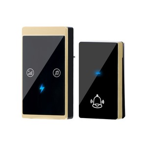 <span class=keywords><strong>Sonnette</strong></span> Intelligente <span class=keywords><strong>Sans</strong></span> <span class=keywords><strong>Fil</strong></span> Numérique à Écran Tactile Longue Portée <span class=keywords><strong>200m</strong></span> Résistante à l'Eau Installation Facile Alimentation par Batterie/Prise Bureau 38 Sonneries - Product Image 4