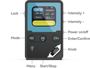 Dispositivo de Relajación del Nervio Vago Ajustable Biothm VNTune Pro |   Dispositivo de Estimulación Muscular Transcutánea (TENS) Recargable TVNS CES TNS Pulse con Modos Personalizables para el Cuello - Product Image 4