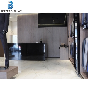 Exhibidores de Ropa para Hombre, Estante de Exhibición de Hierro para Tienda, Estante de Decoración, Perchero de Piso, Estantes Metálicos de Exhibición - Product Image 6